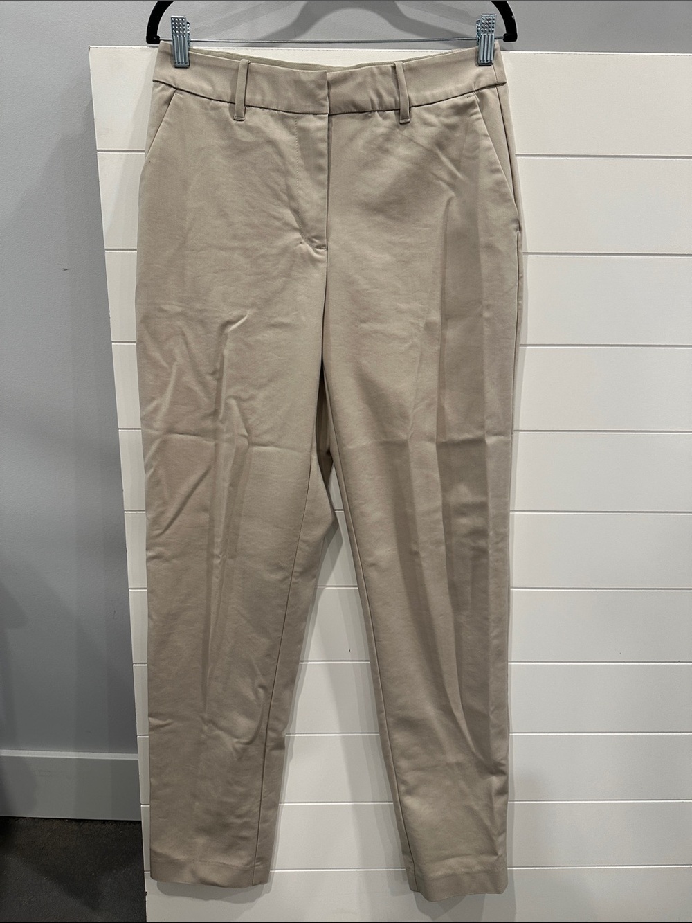 Classic High-Rise Tailored Trousers - Cream